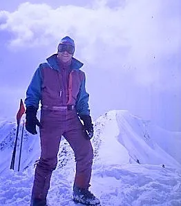 Dr. Sheldon Katz on top of a mountain